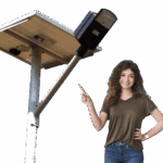 15W SEMI INTEGRATED Solar Stree Light (Luminary + 40W Solar Panel) Inbuilt Lithium Battery 12AH